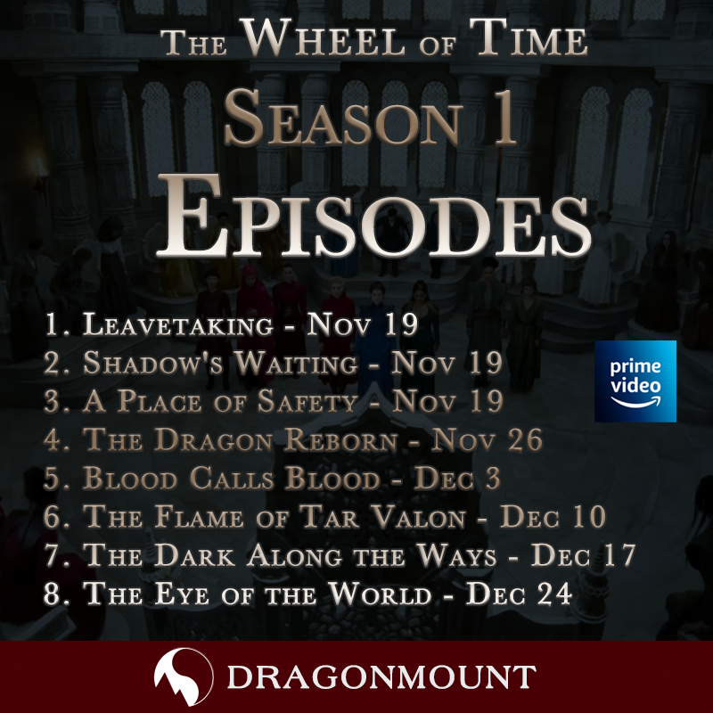 Season 1 Streaming Schedule